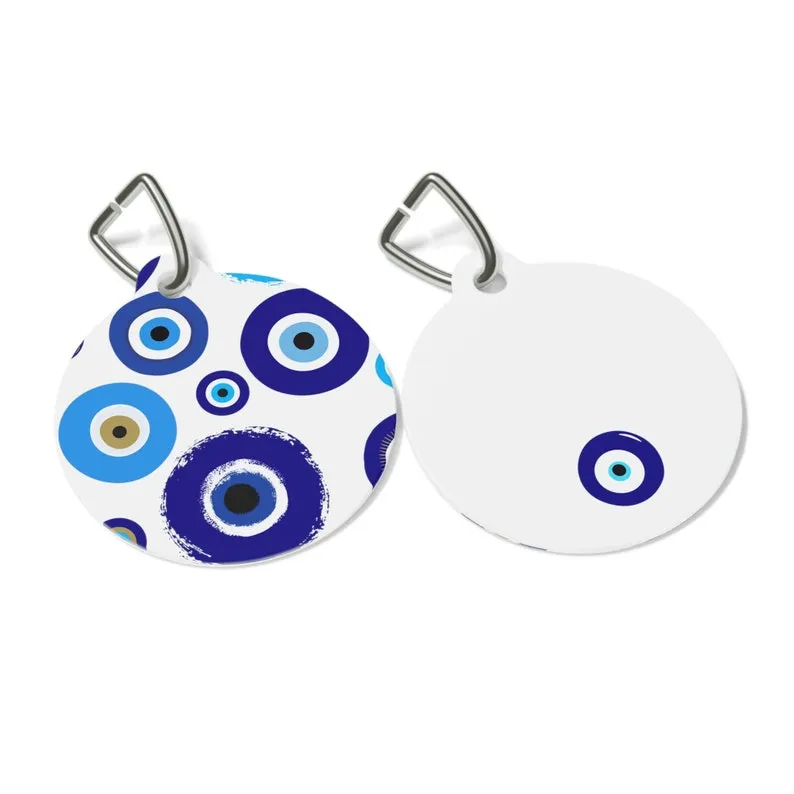 Evil Eye Print Pet Tag