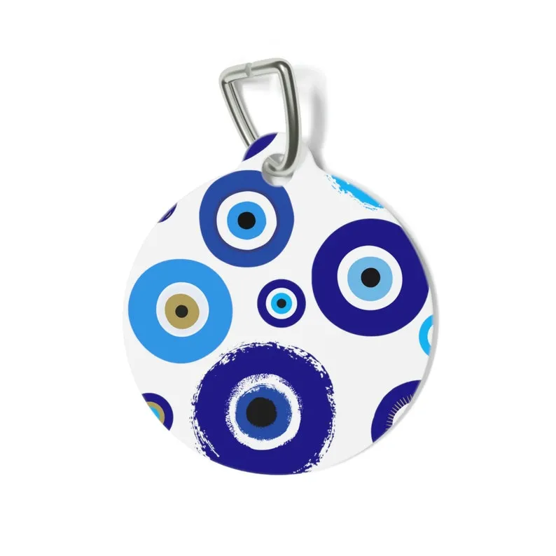 Evil Eye Print Pet Tag - Image 2