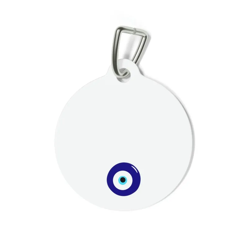 Evil Eye Print Pet Tag - Image 3