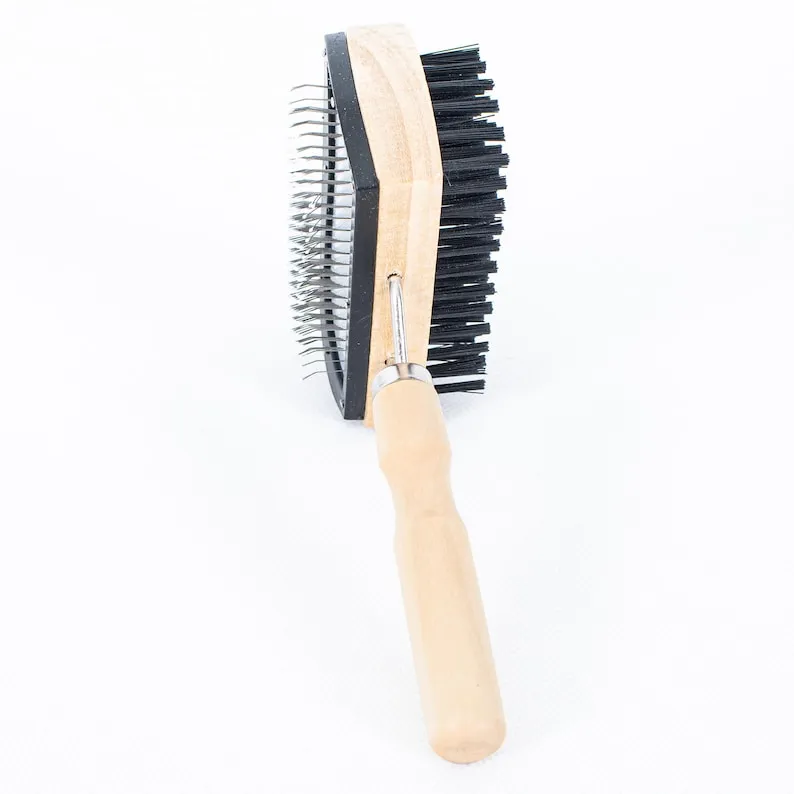 Double Sided Slicker Dog Brush | Pets Grooming Comb for Removing Shedding