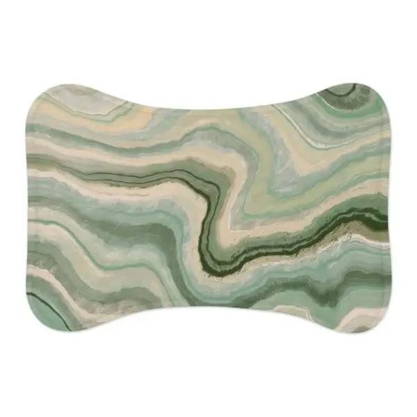 Agate Green Natural Pet Food Mat