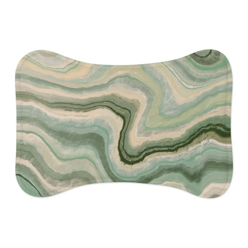 Agate Green Natural Pet Food Mat