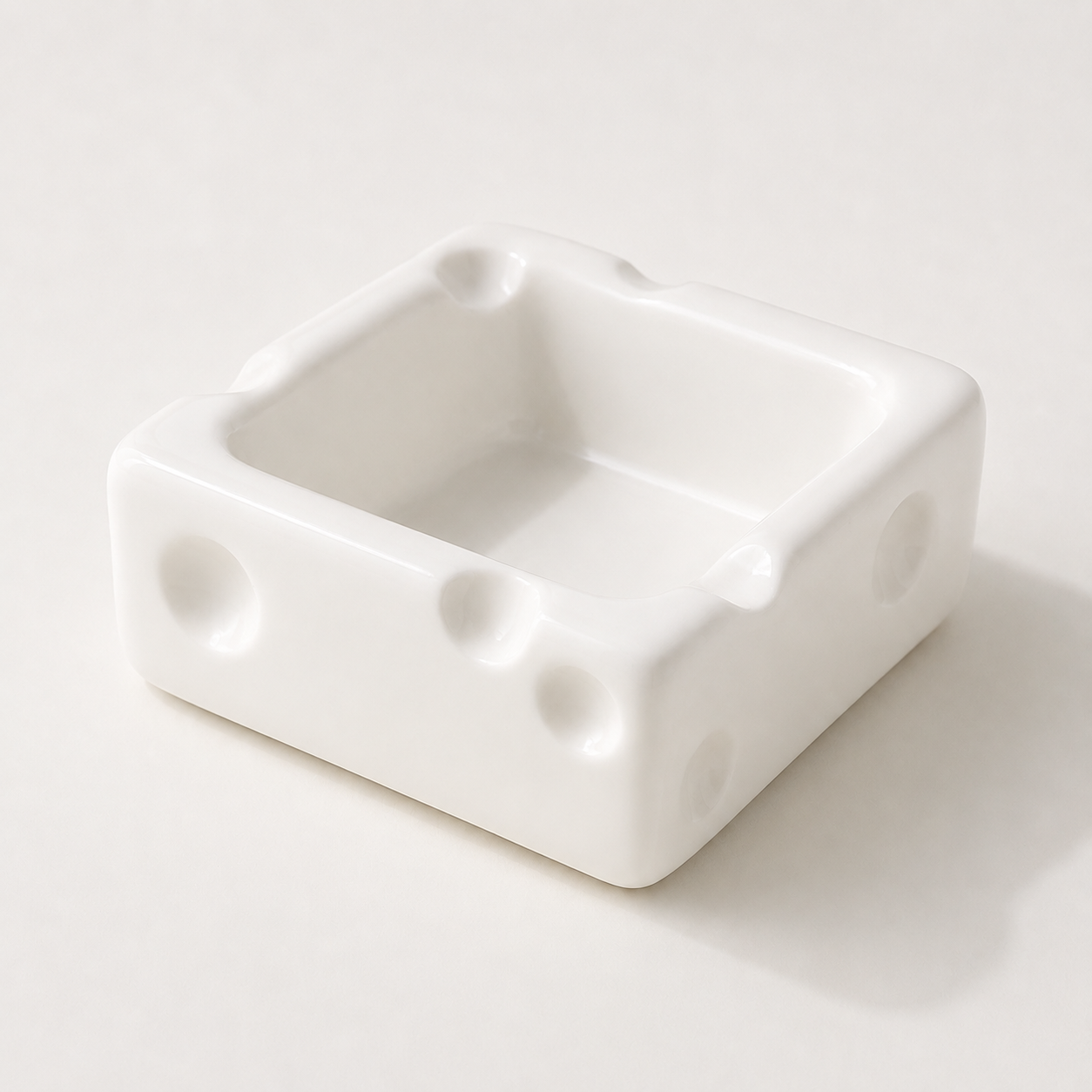 Handmade Cheese Ceramic Pet Bowl | Modern Cat & Dog Dish - Image 4