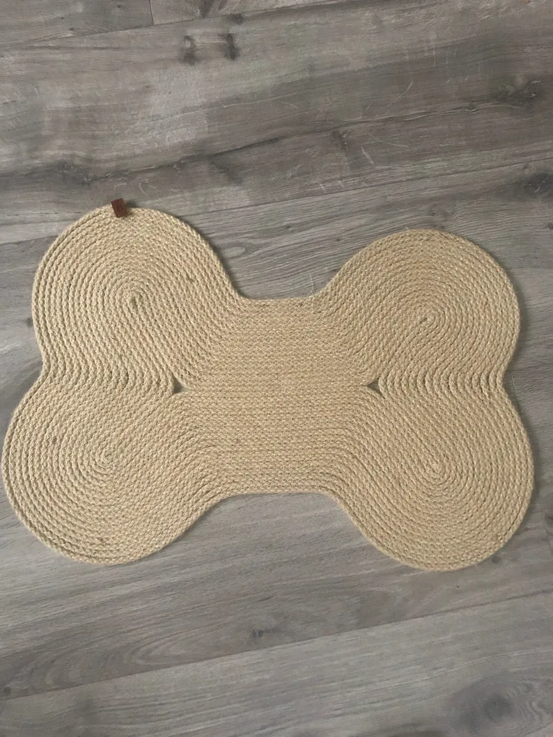 Handmade Jute Dog Place Mat