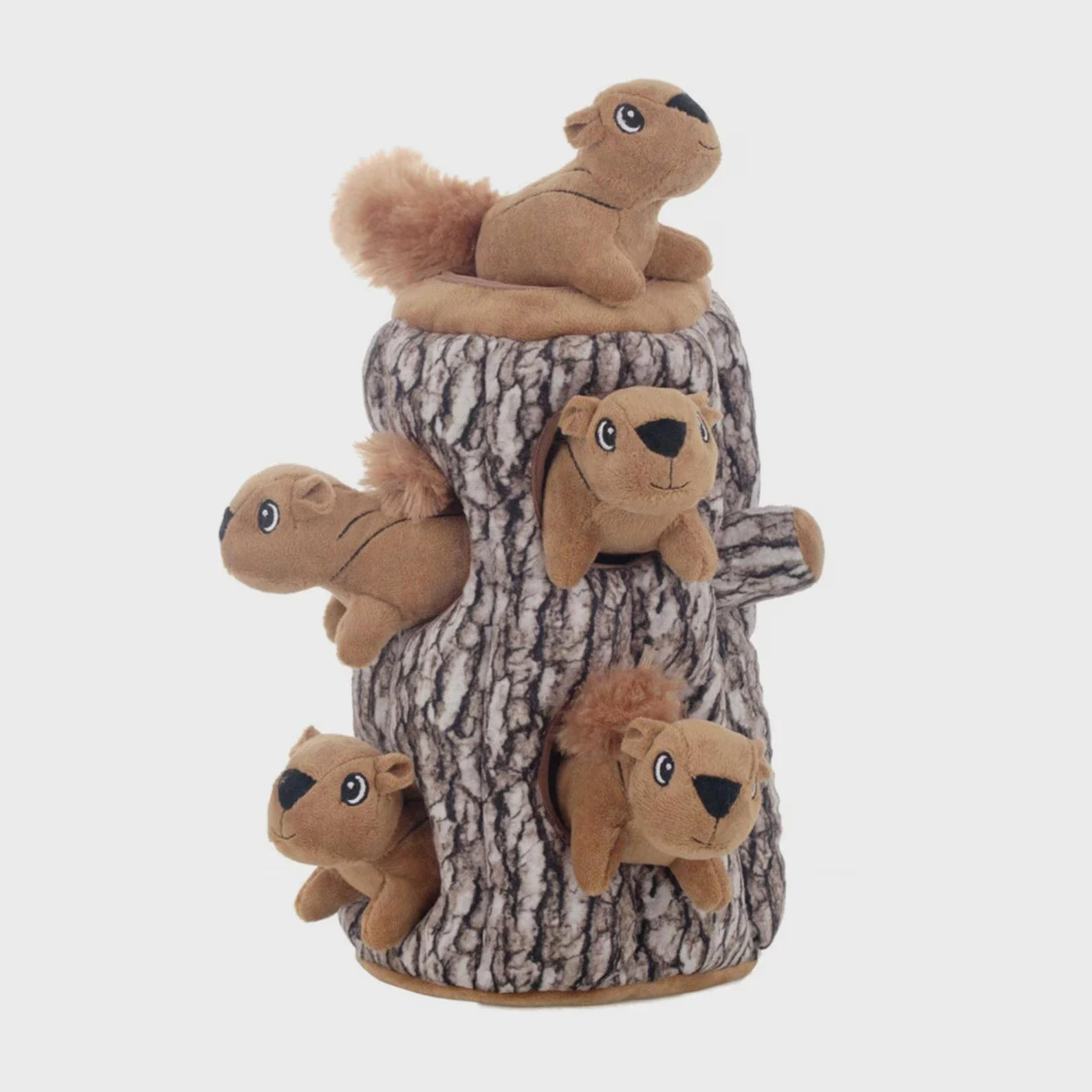 Hidden Squirrel Plush Dog Toy